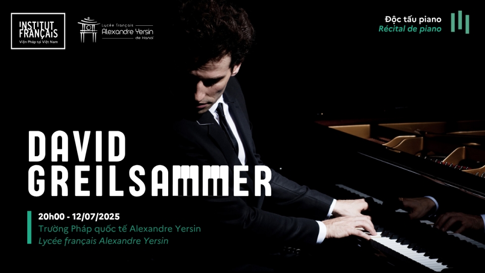 French pianist David Greilsammer returns to Vietnam for solo recital